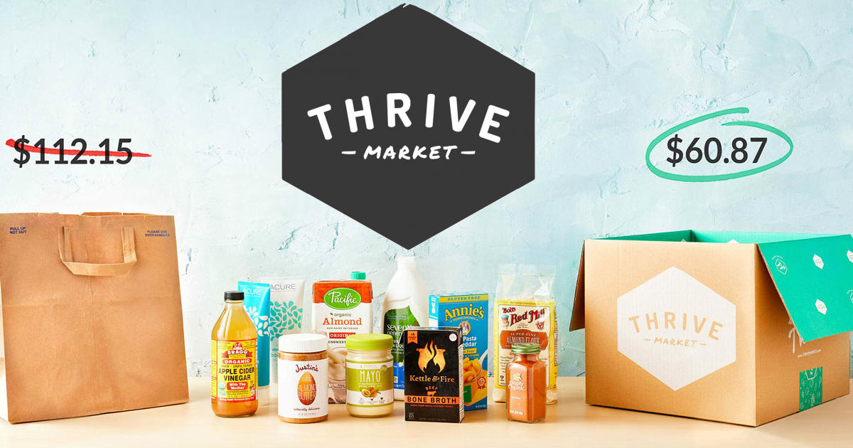 Thrive Market 50% off Organic.