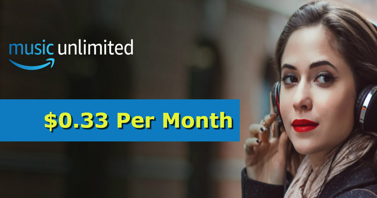 Amazon Music Unlimited $0.33 per Month for 3 Months (Reg $30)