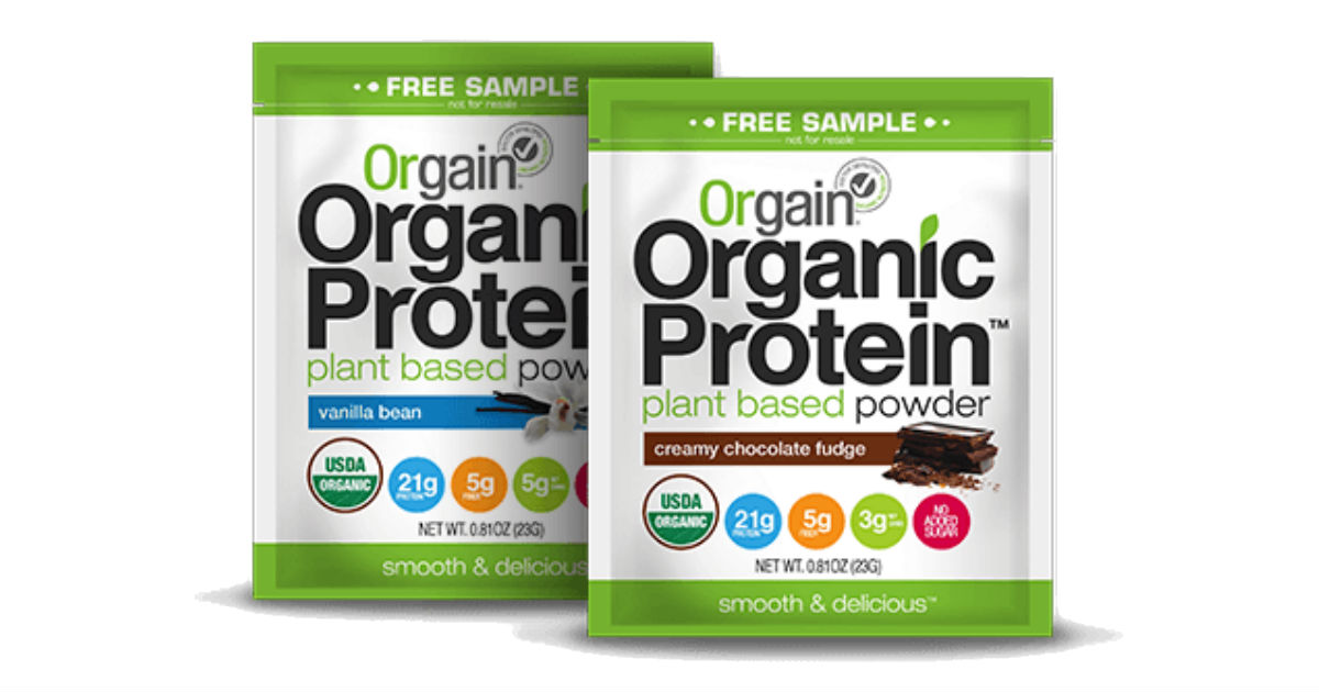 Free Orgain Protein Powder Sample