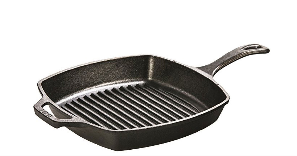Lodge PreSeasoned Grill Pan ONLY 19.90 (Reg. 44) Deals & Coupons