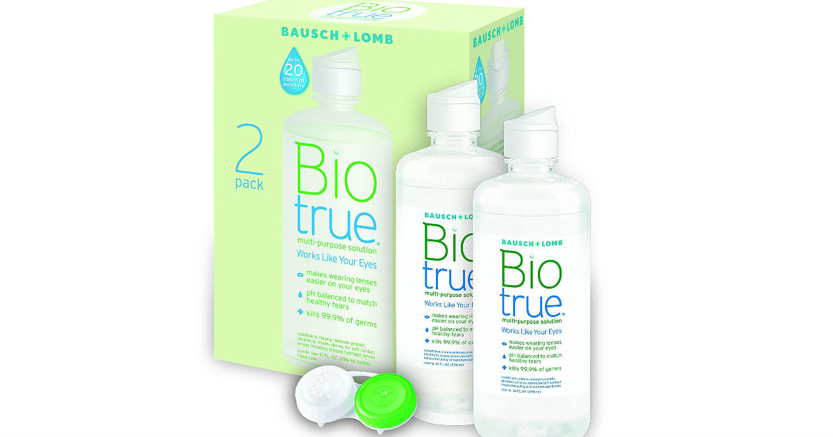 Biotrue Contact Lense Solution 2 Large Bottles $7.93 Shipped