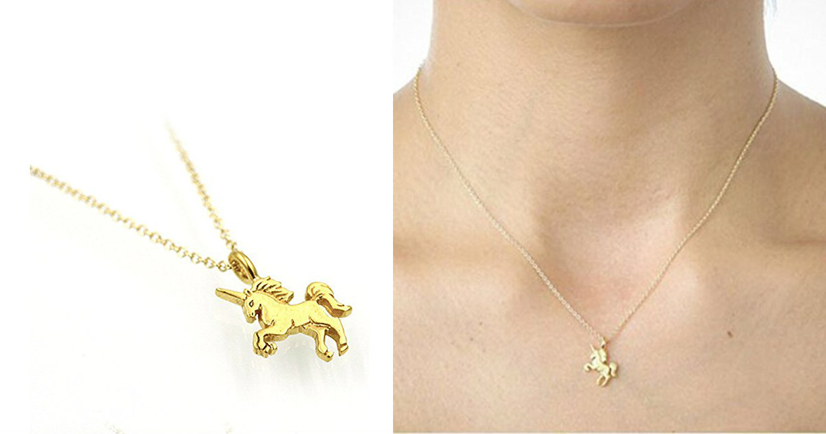 Unicorn Pendant Necklace $1.98...