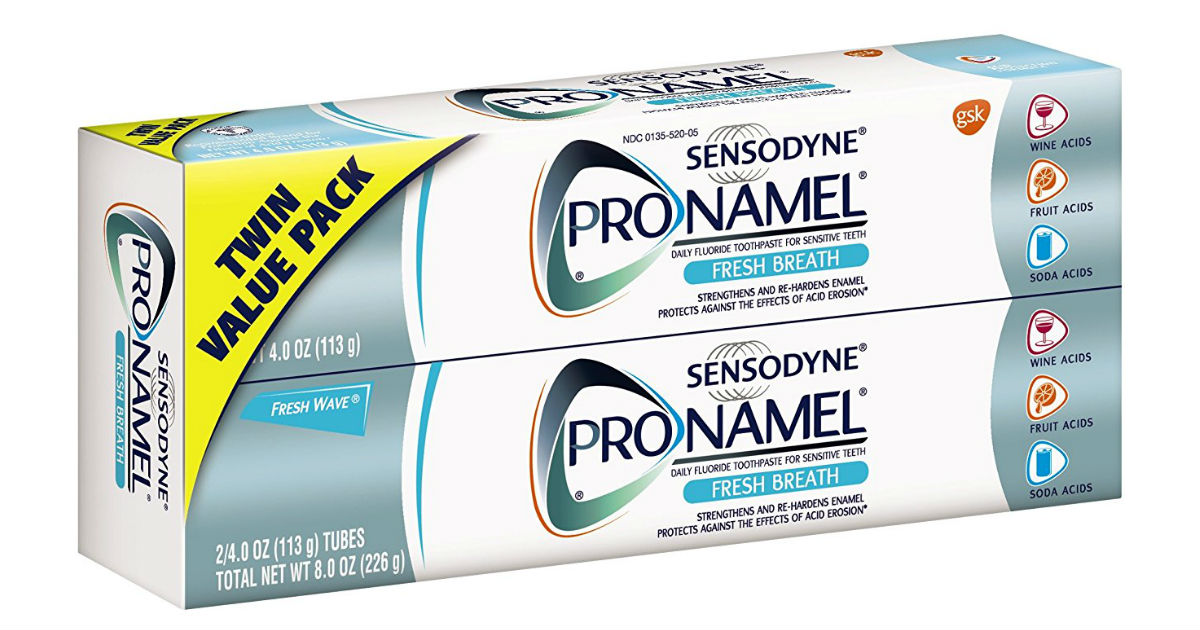 Sensodyne ProNamel Toothpaste 2-Pk $7.80 (Reg $12) Shipped