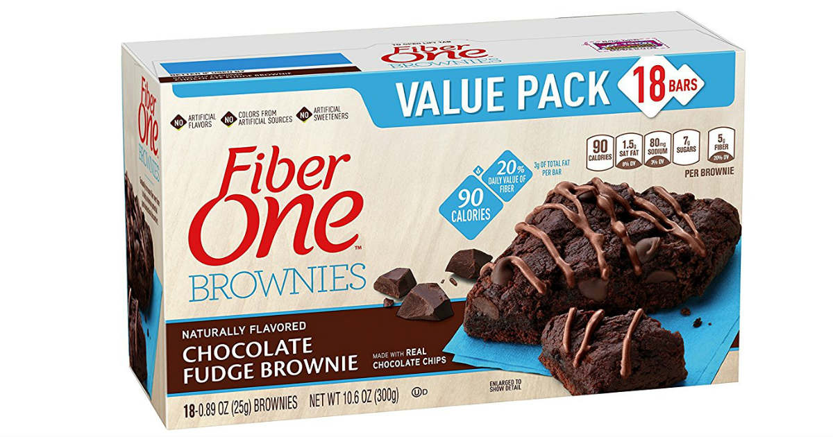 Fiber One Brownies 36ct on Sale for 11.45 + Free Shipping Daily
