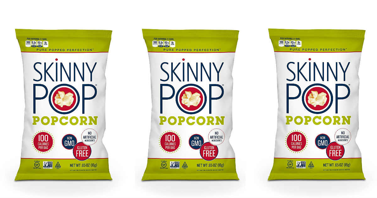 Skinny Pop Popcorn $0.32 each Shipped on Amazon
