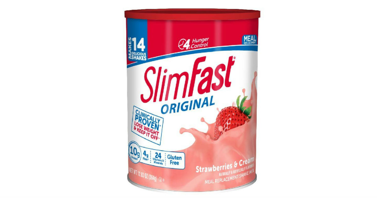 SlimFast Strawberries and Cream Powder $6.27 on Amazon