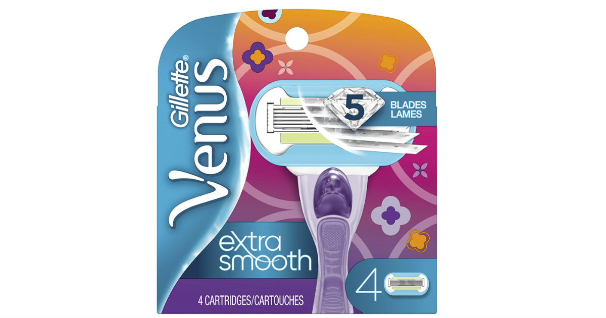 Gillette Venus Embrace Razor Refills 4ct ONLY $4 (Reg. $16) HOT