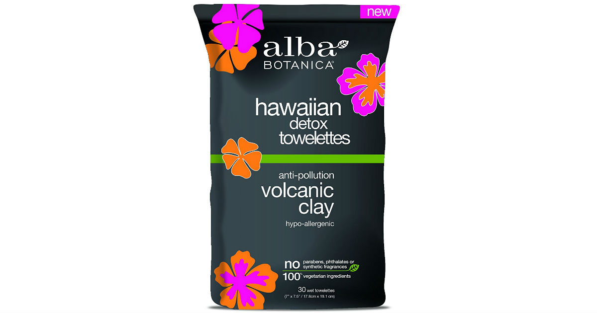 Alba Botanica Hawaiian Detox Clay Towelettes for $1.53 (Reg. $6)