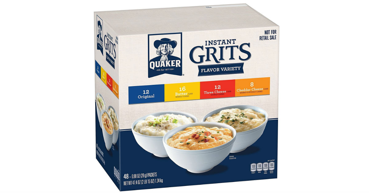 Quaker Instant Grits 48ct Box on Sale for 6.40 + Free Shipping Deals