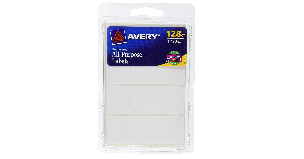 $1.63 Avery All-Purpose Labels 128ct - Save 65% Off on Amazon