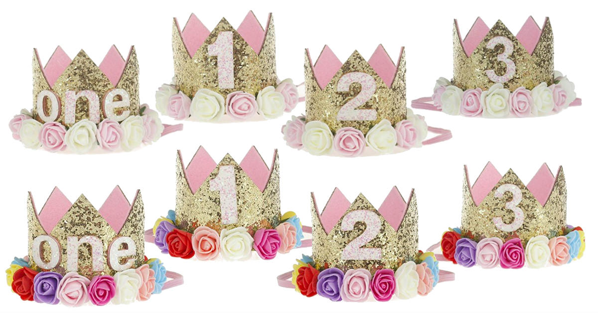 Baby Princess Birthday Crown Deal at Amazon