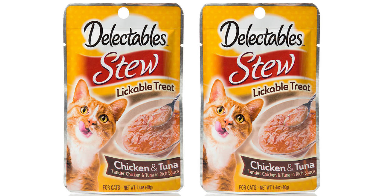 $0.55 Delectables Stew Lickable Cat Treat Packs on Amazon