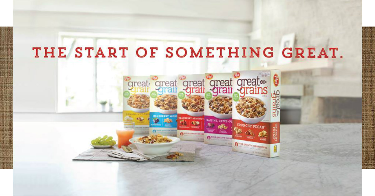 Post Great Grains Cereal for 1.09 at Target Daily Deals & Coupons