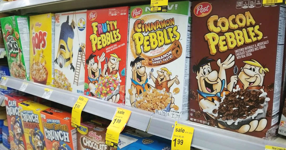 Post Fruity Pebbles and Cocoa Pebbles deal at Walgreens