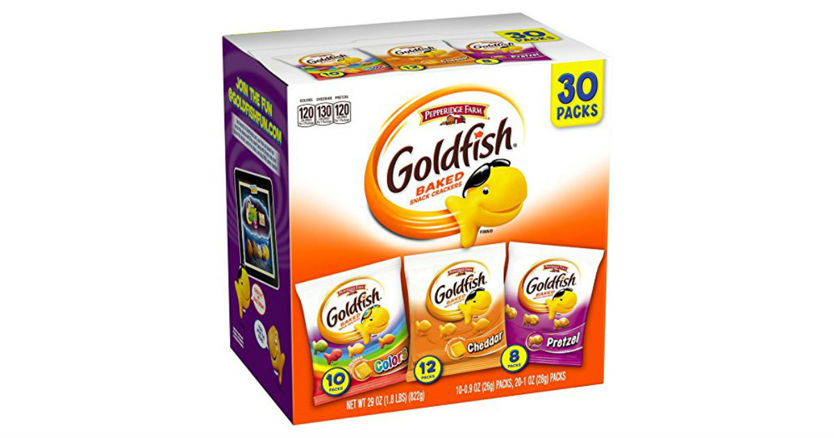 Pepperidge Farm Goldfish 30ct Variety Pack ONLY $3.50