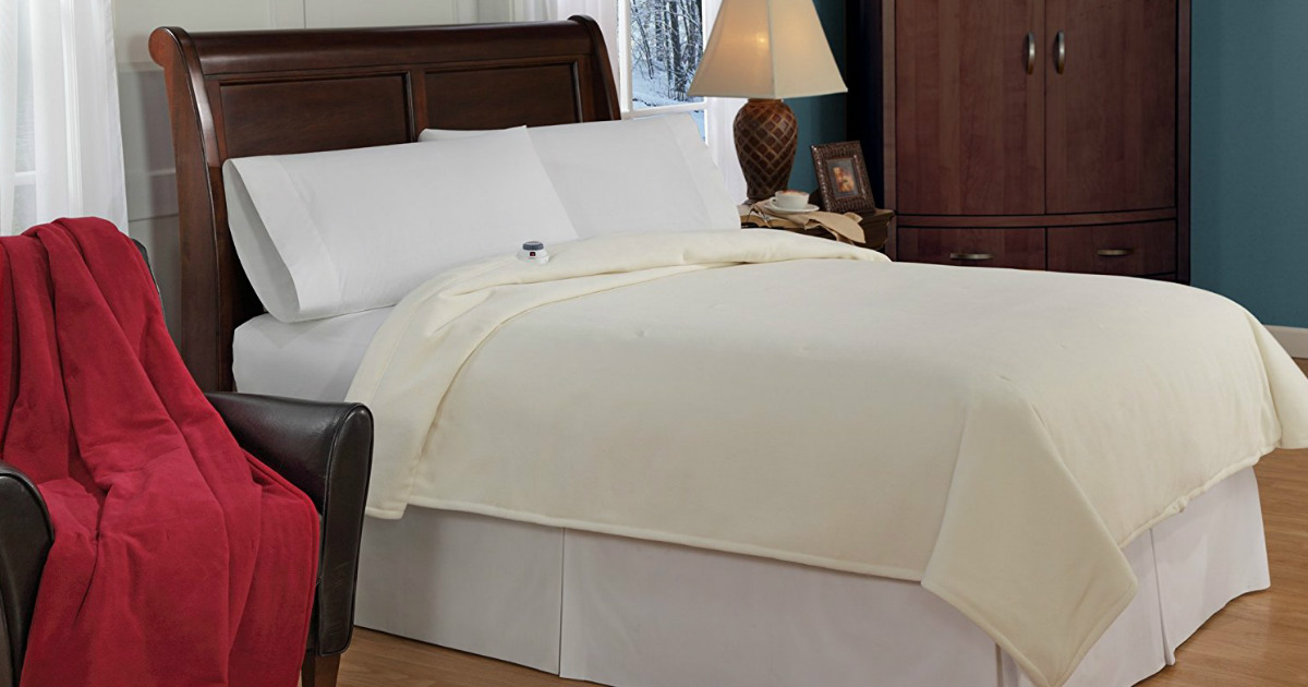 Luxury MicroFleece LowVoltage Heated Blanket Only 38 at Amazon