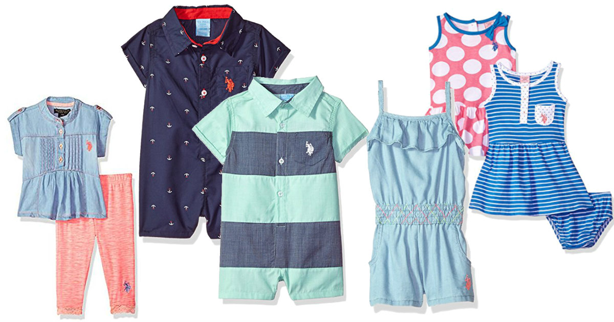 US Polo Assn Summer Clothes for Baby deal at Amazon 