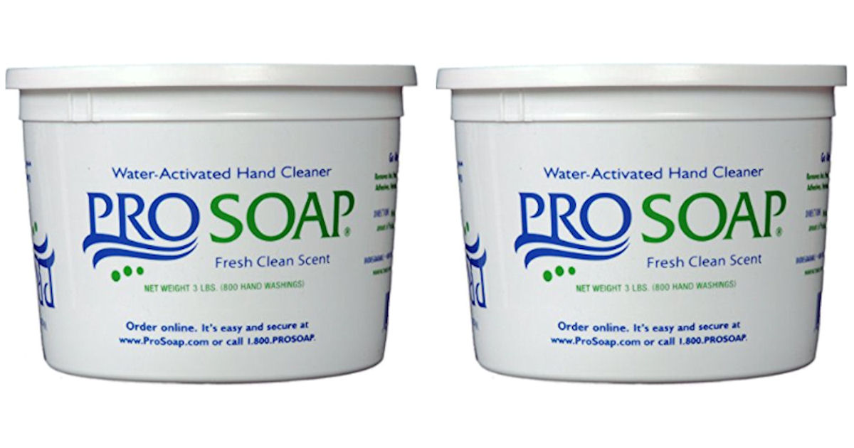 free sample of prosoap water activated hand cleaner