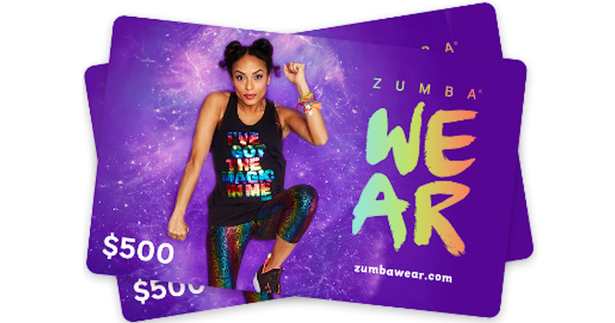Free Zumba Wear Gift Card Giveaway Free Product Samples