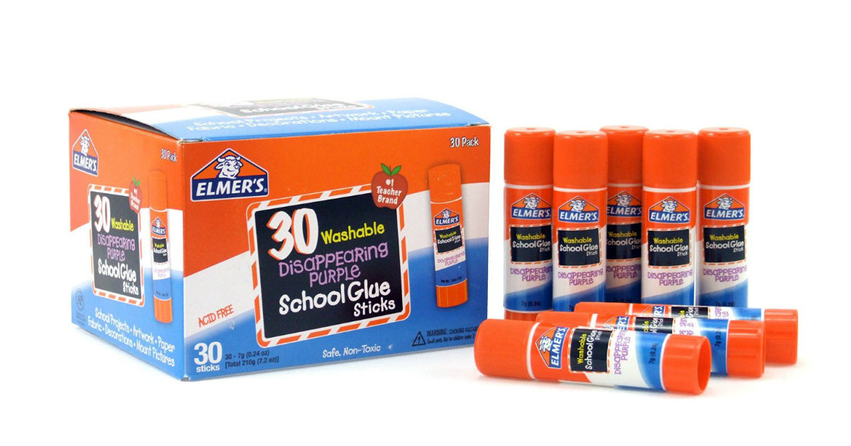 Elmer's Disappearing Glue Sticks at Amazon
