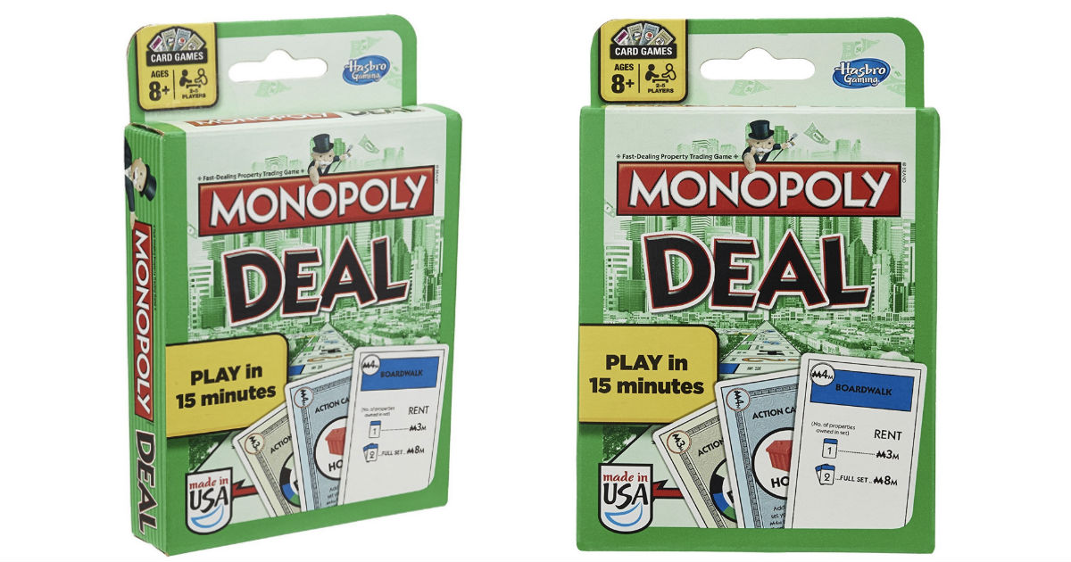 Hasbro Monopoly Deal Card Game at Amazon