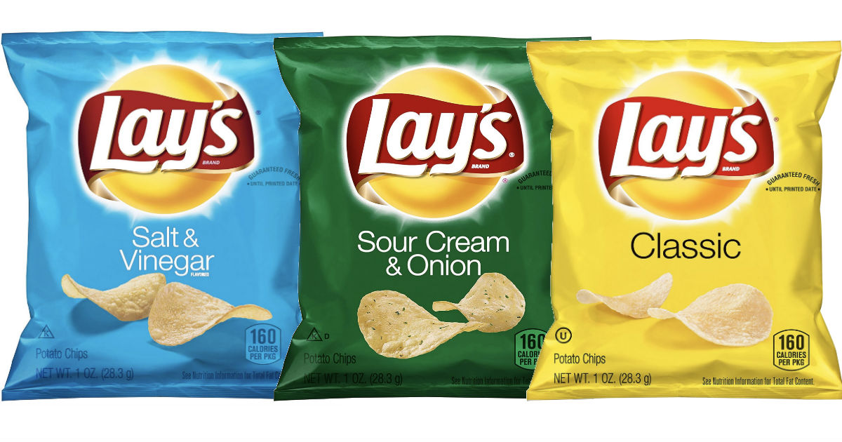 Lay’s Potato Chips Variety Pack 40-ct ONLY $9.17 ($0.23 per bag)