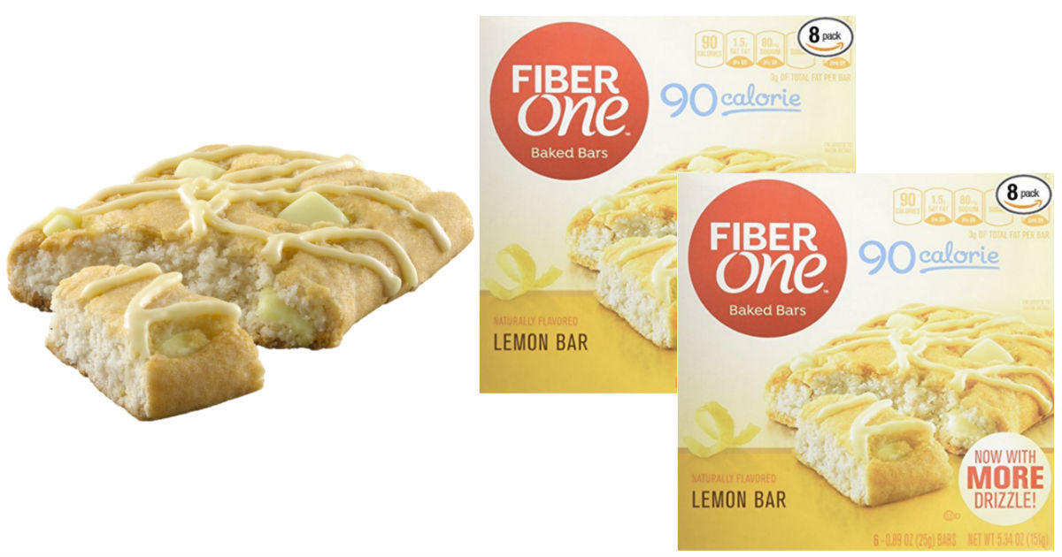 Amazon: Eight Fiber One Lemon Bars 6-ct Pk just $12.48 Shipped