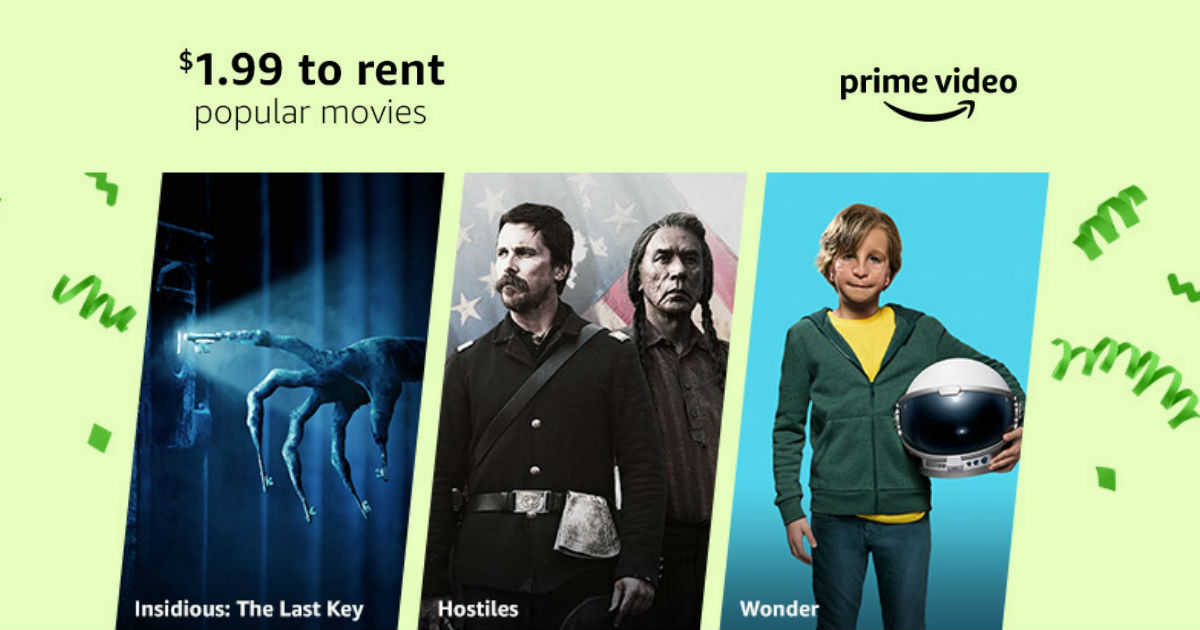 $1.99 Movie Rentals on Amazon - Prime Day Deal