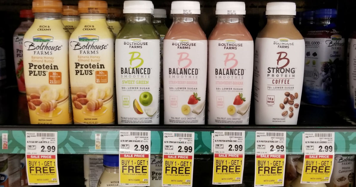 Better Than Free Bolthouse B Beverages deal at Kroger
