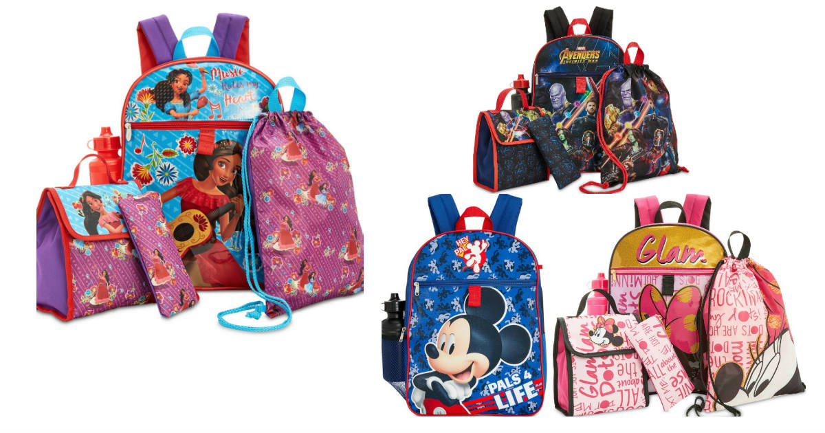 Disney Characters Backpack sets at Macys