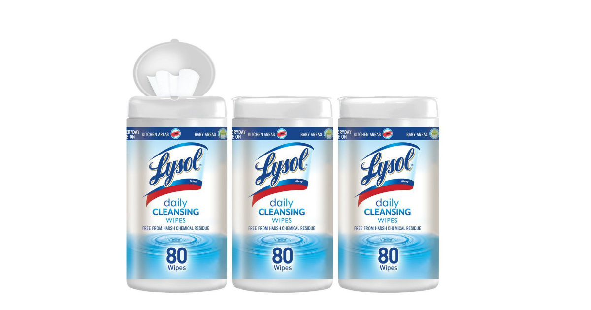 Lysol Daily Cleansing Wipes deal at Amazon