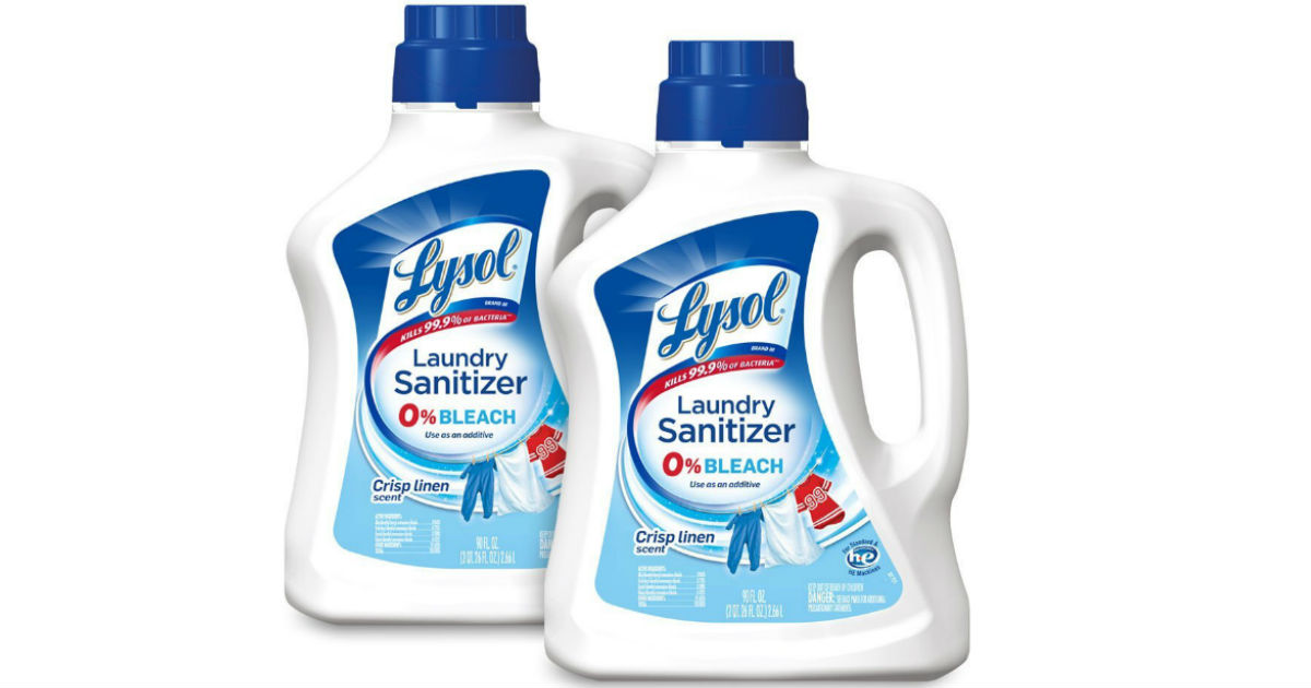Large Lysol Laundry Sanitizer 90z Just $6.48 each at Amazon