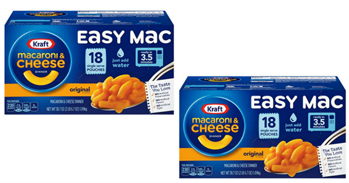 Kraft Easy Mac & Cheese 18-Pack ONLY $6.24 Shipped