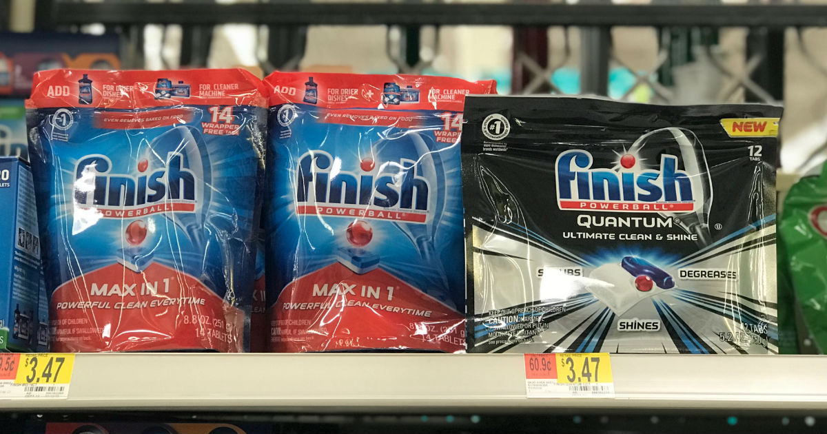Finish Quantum Dishwasher Tabs ONLY $0.47 at Walmart