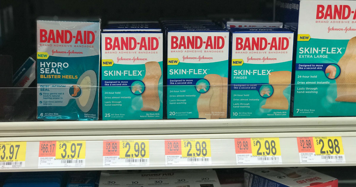 Band-Aid Skin-Flex Bandages at Walmart