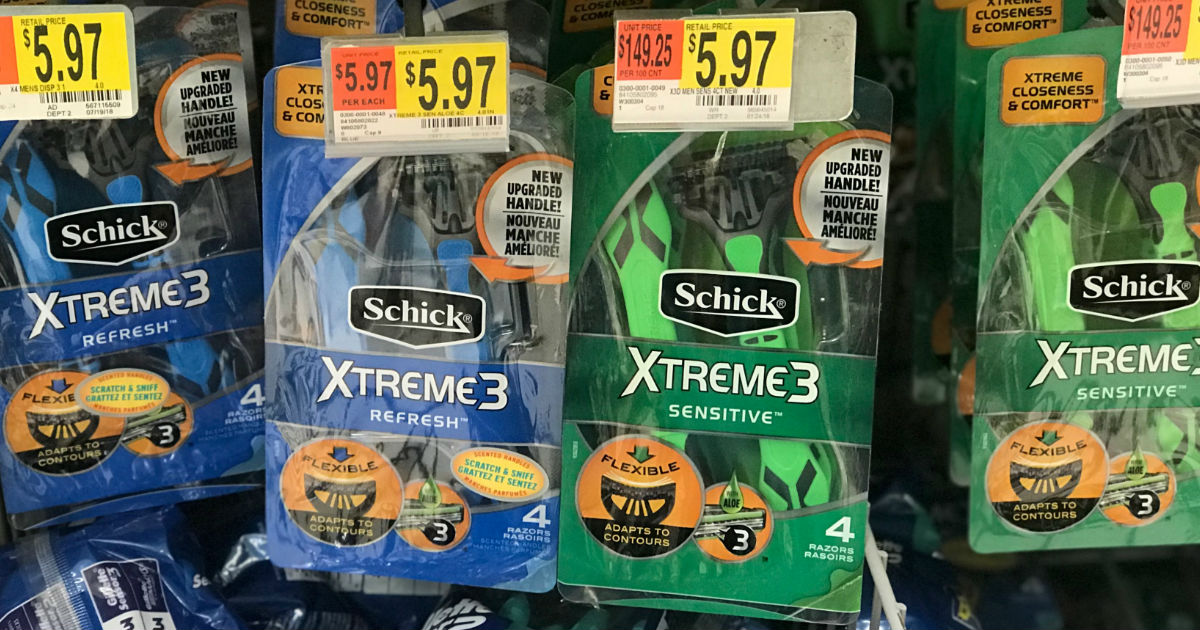 Schick Xtreme3 Disposable Razors at Walmart