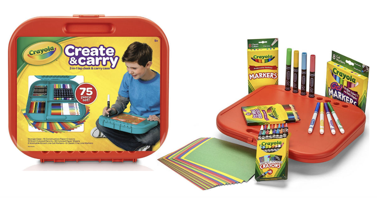 Crayola Create Carry Case 75 Piece Kit Only 6 50 Reg 15