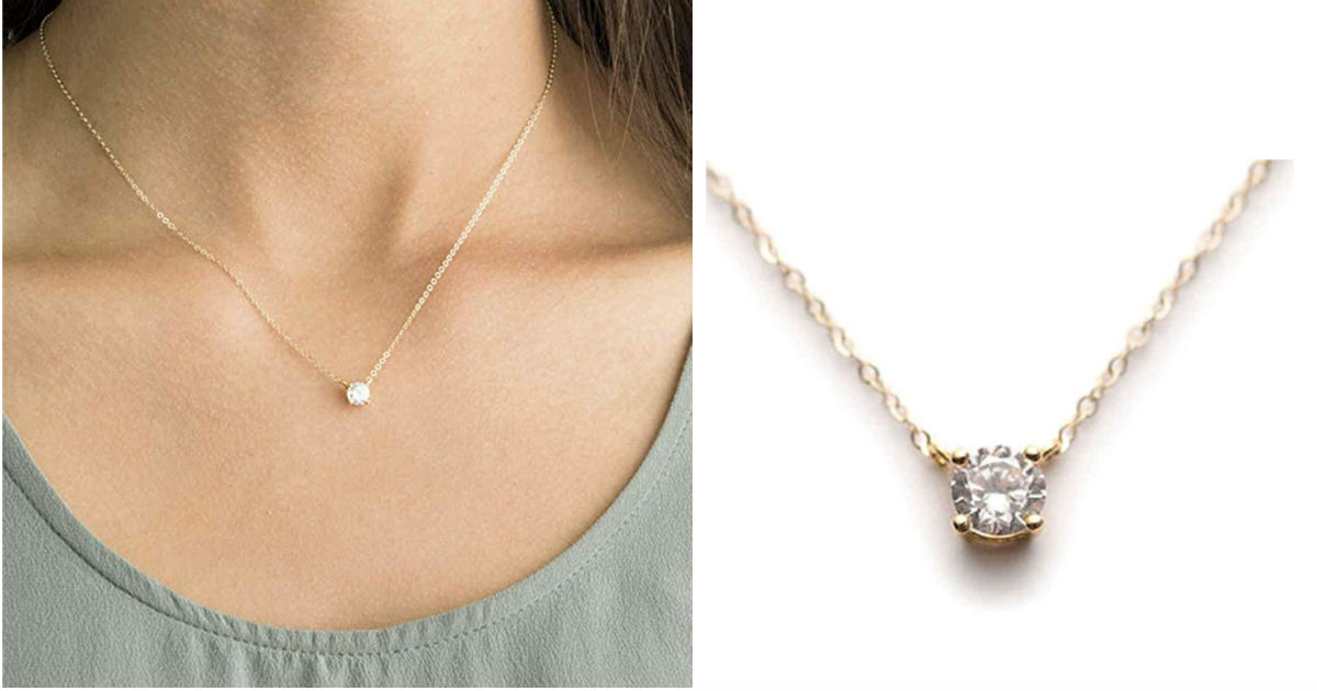 Crystal Pendant Choker Chain N...