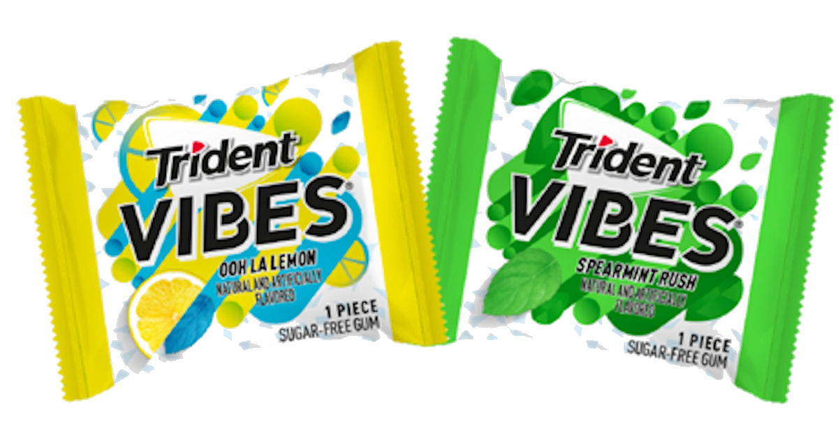 free sample pack of trident vibes gum