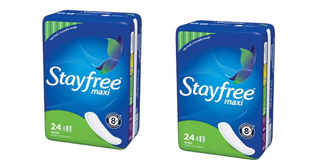 Stayfree Maxi Pads, 24count ONLY 0.95 at Publix Daily Deals & Coupons