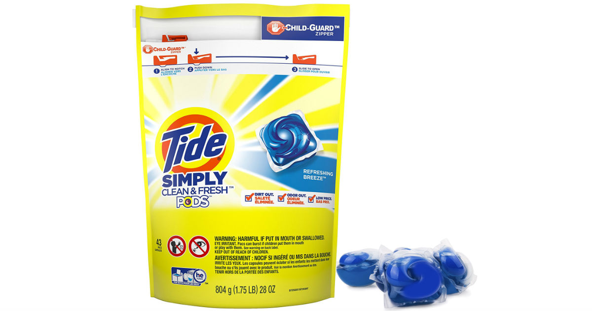 Tide Simply Clean & Fresh PODS ONLY $6.49 at Amazon