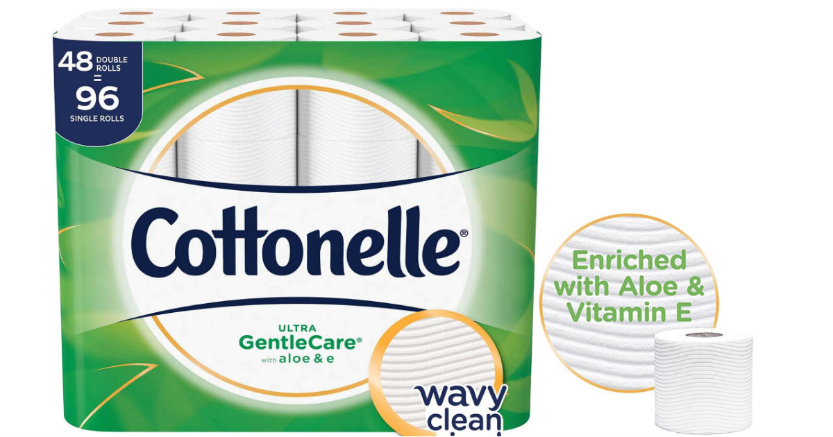 Cottonelle Ultra GentleCare 48 Double Rolls ONLY $14.24