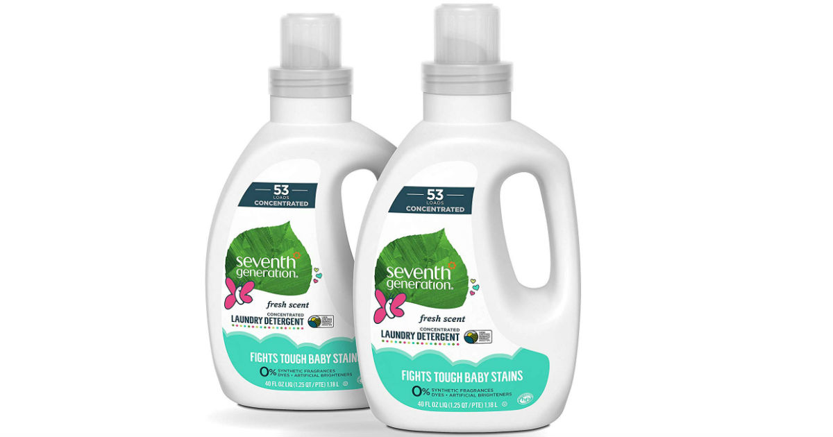 Seventh Generation Baby Laundry Detergent 40 oz ONLY $6.50 each