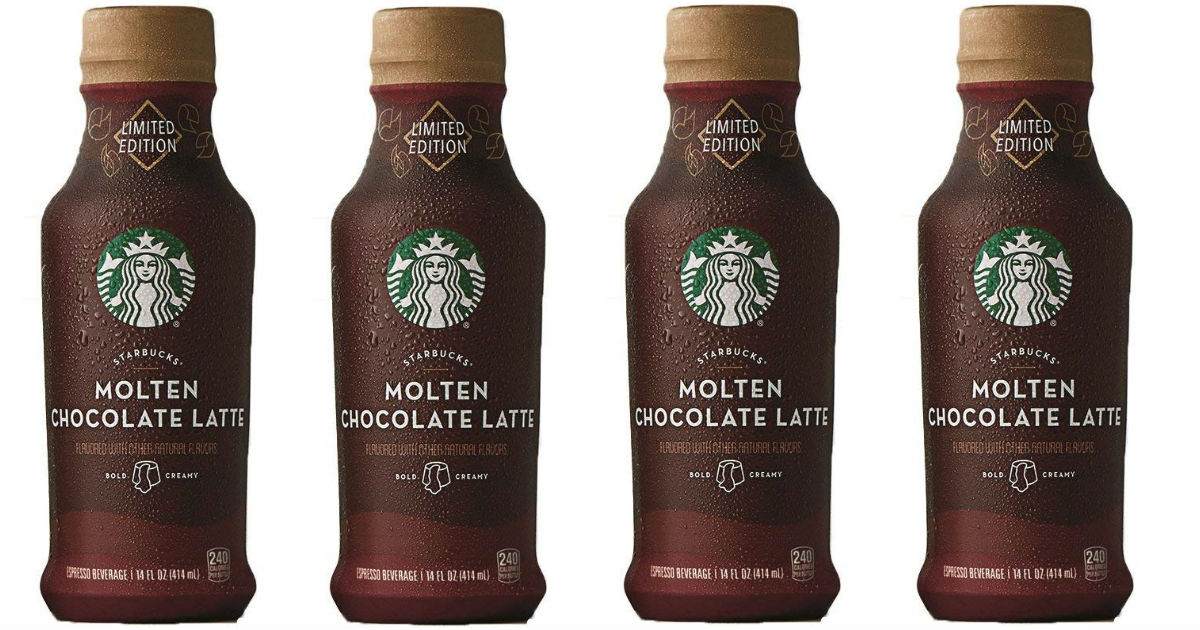 Starbucks Iced Espresso Molten Chocolate Latte 8-Pk Only $12