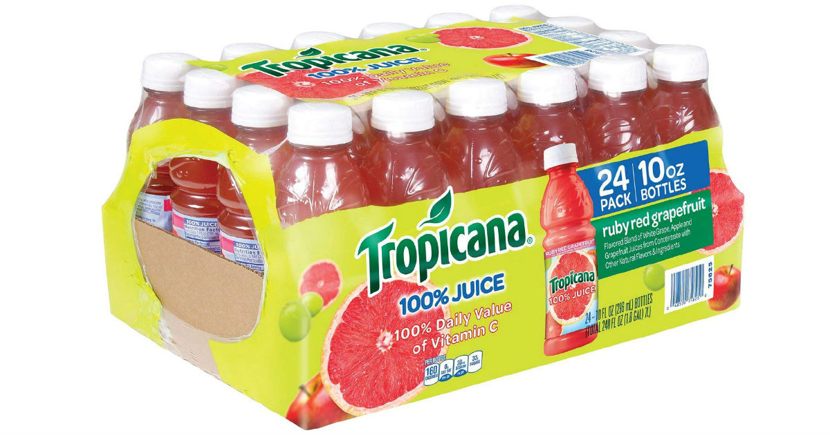 Tropicana Ruby Red Grapefruit Juice 24-pk ONLY $10.15 at Amazon