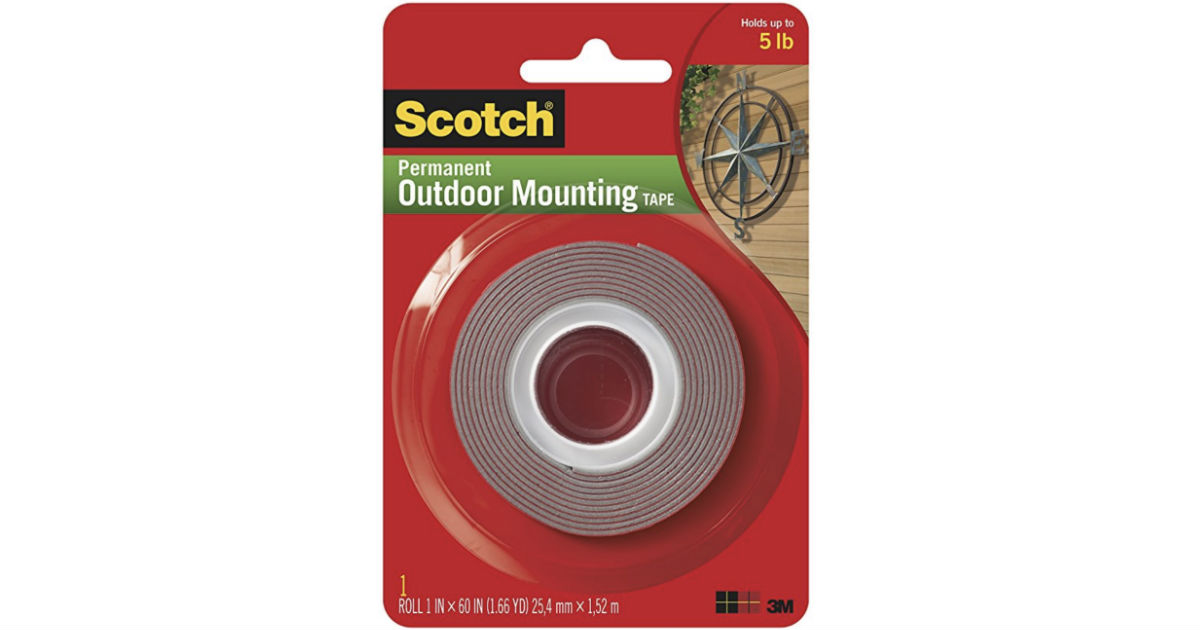 3M Scotch Outdoor Mounting Tape ONLY $2.84 at Amazon