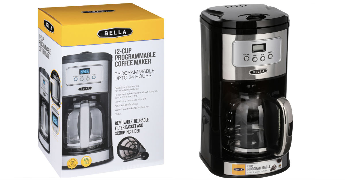 Bella 12-Cup Coffee Maker ONLY $16.87 (reg $40) at Walmart.com