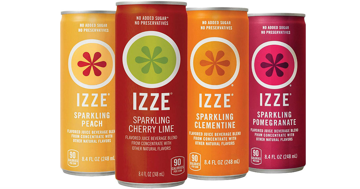 Izze Sparkling Juice 24pk $10.49 on Amazon