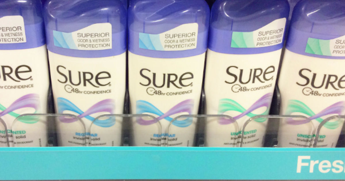 Sure Deodorant ONLY $0.47 at Target with High-Value Coupon