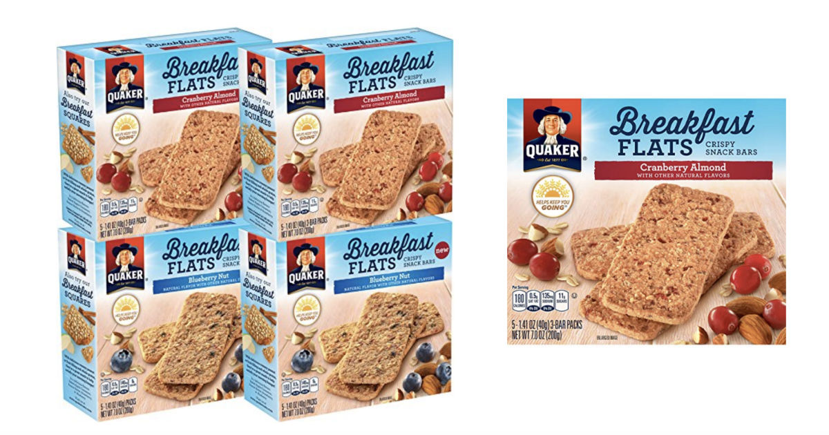 Four Boxes Quaker Breakfast Flats Only $11.24 Shipped